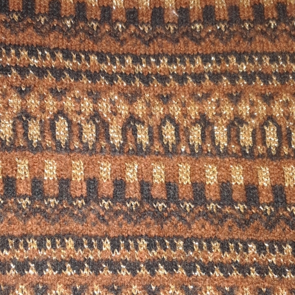 ZARA BROWN AND GOLD KNIT TOP. - Picture 3 of 3